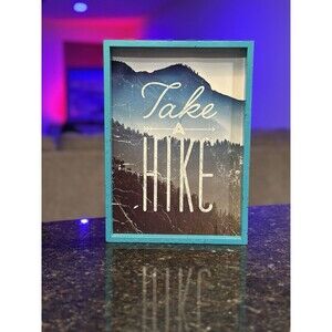 Accent Home Decor “Take A Hike” 12 Inch by 6 Inch Quote Household Sayings Sign.